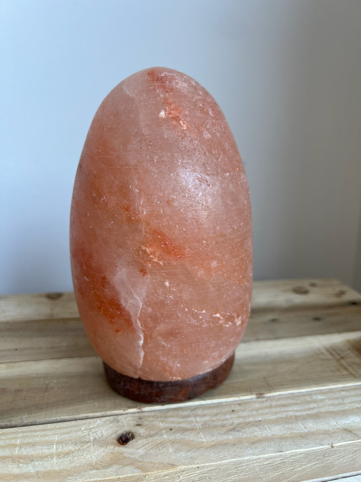 Ei-vorm Himalaya zoutlamp, natuurlijke roze tint, 3.5 kg