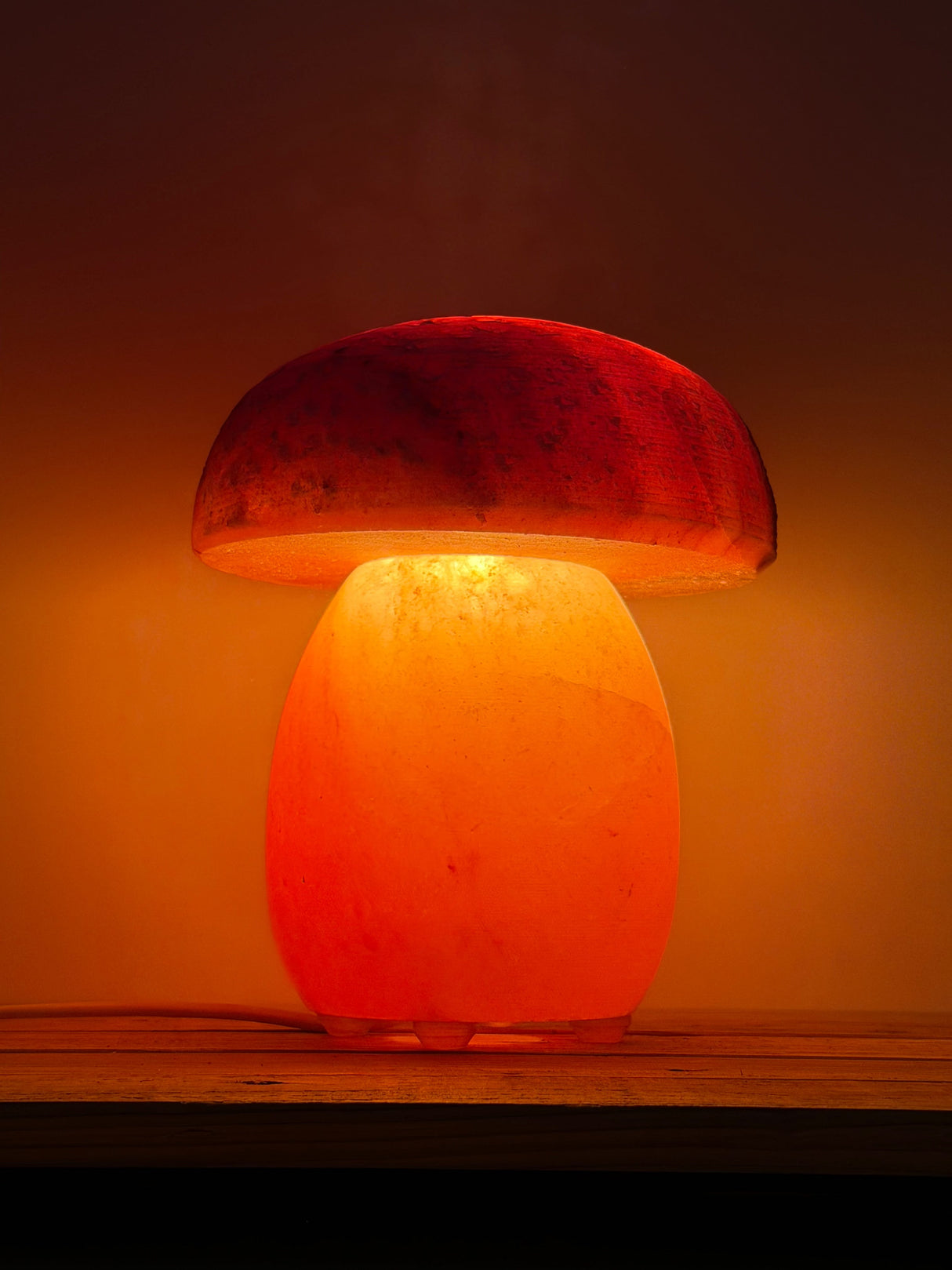 Himalaya-Salzlampe – Muschel mit Perle