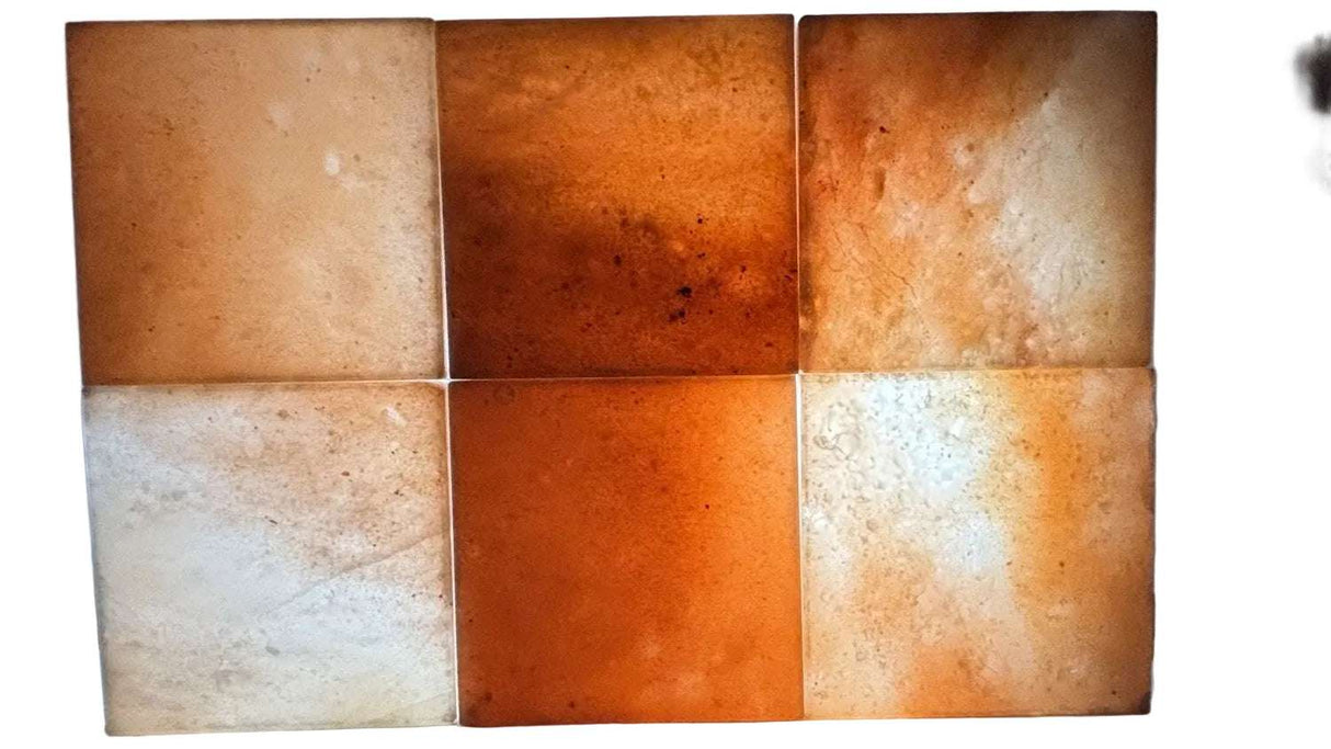 Himalaya-Salzsteinplatte 20×20x2,5 cm – Quadratisch