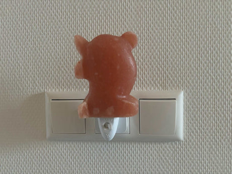Zoutsteen nachtlampje Dolfijn als zacht nachtlicht in de kinderkamer
