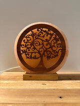 Himalaya-Salzlampe – Muschel mit Perle