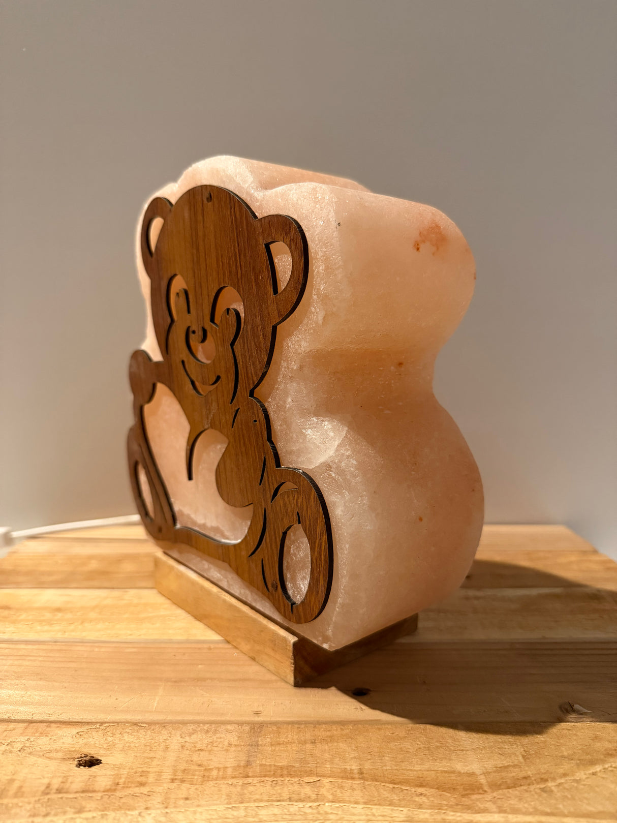 Himalaya-Salzlampe – Muschel mit Perle