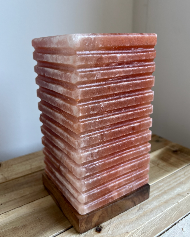 Spiraal Himalaya zoutlamp, natuurlijke roze tint, 4.0 kg