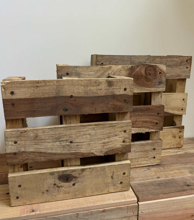 Handgemaakte houten pallet Sheeshamhout – massief hout, voor Himalaya zoutlampen en woondecoratie